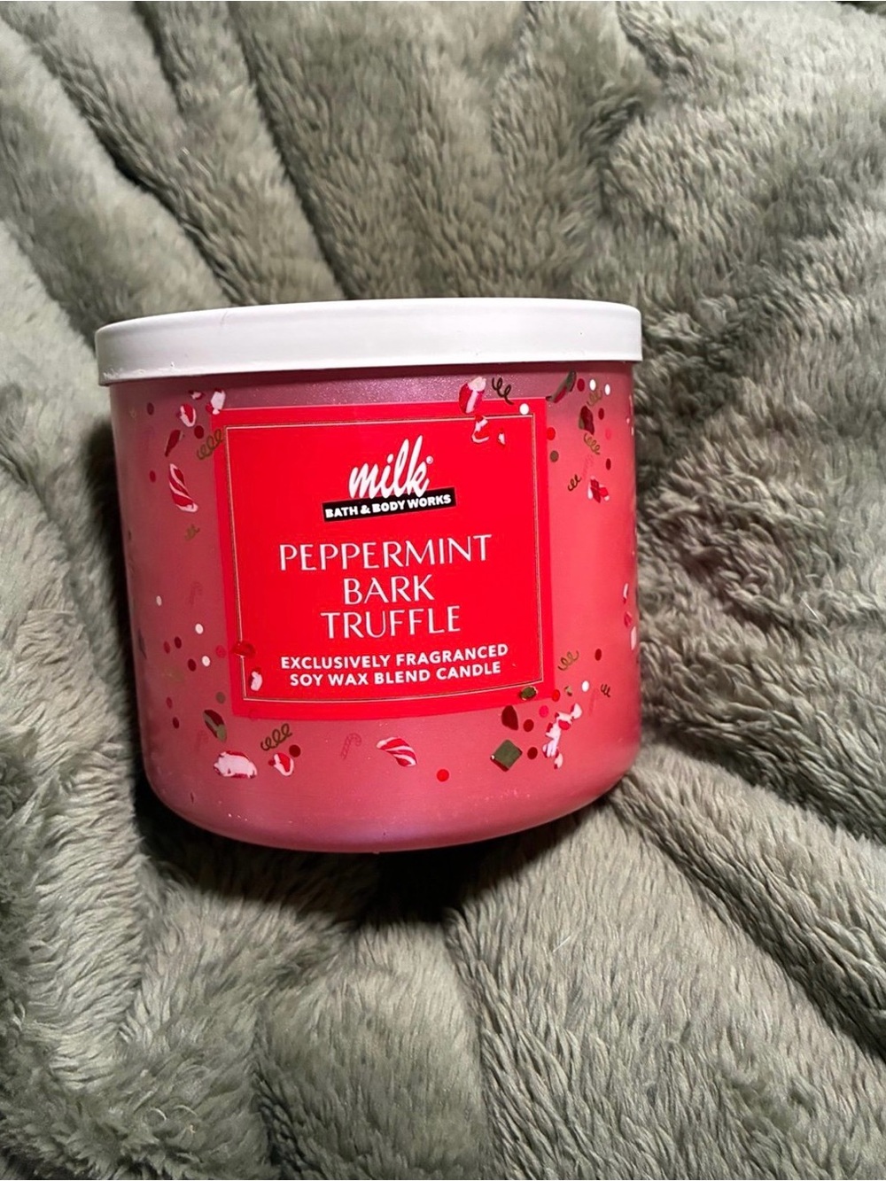Bath & Body Works x Milk Bar Peppermint Bark Truffle 3-Wick Candle
